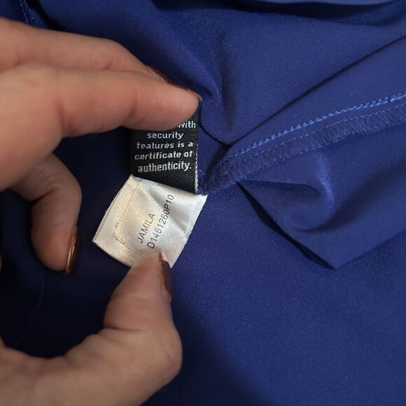 Diane Von Furstenberg Jamila Sheath Dress Cobalt Blue Women's Size US 8 EUC - Picture 12 of 12